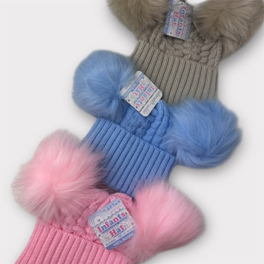 Personalised Pom hat NB-12M