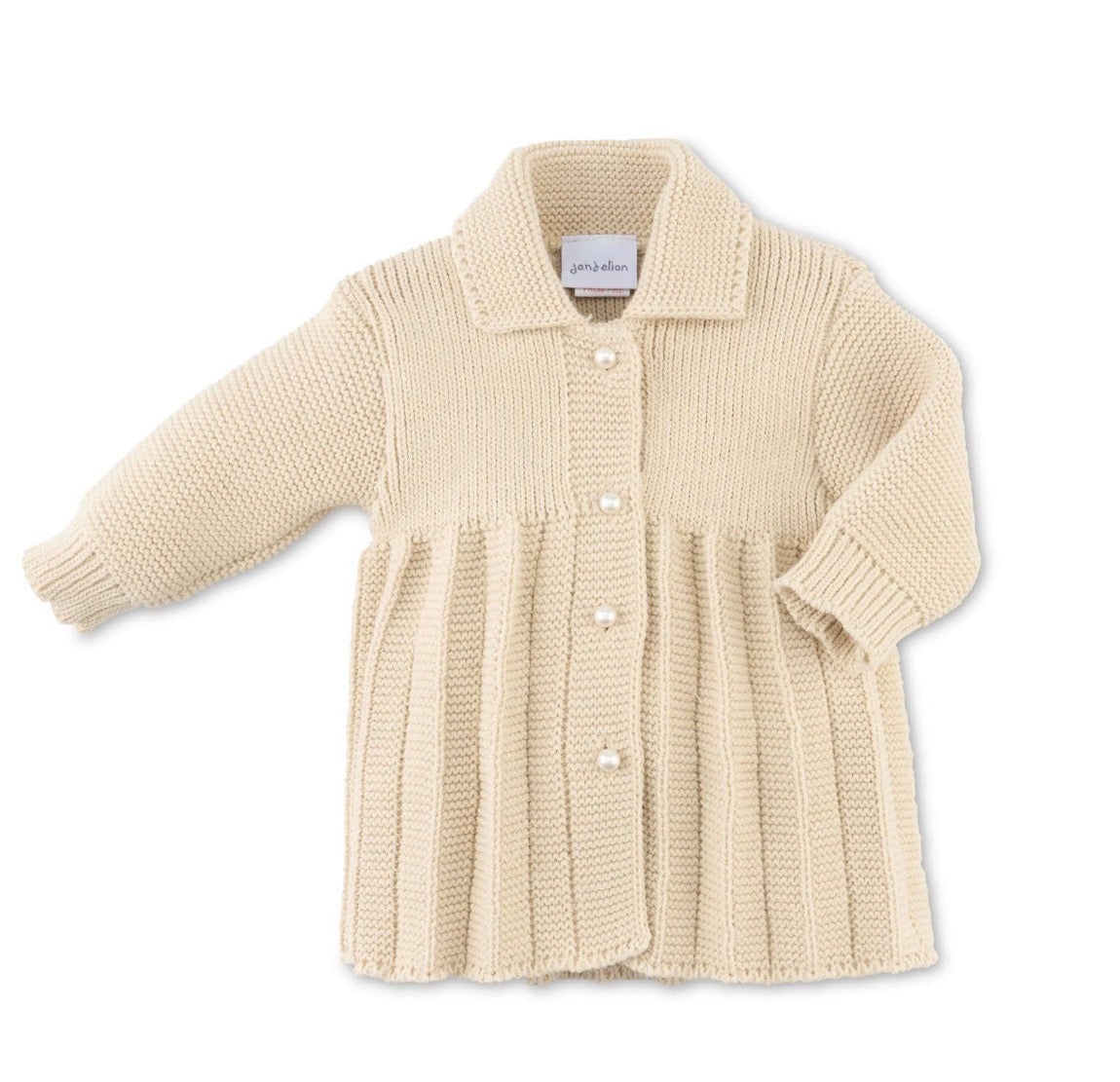 Pearl Button Baby Knitted Coat