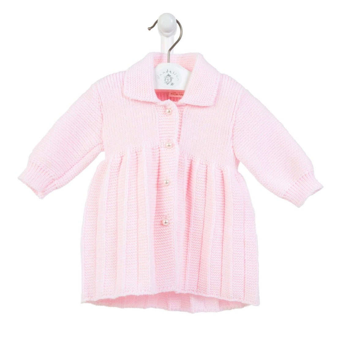 Pearl Button Baby Knitted Coat