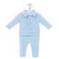 Knitted Blue Diamond Top And Trouser