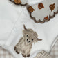 Highland Cow Personalised Sleepsuit Collar