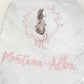 Personalised Bunny Embroidered Blanket