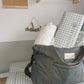 Gingham Sage Green Anti Roll Wedge Baby Changing Mat