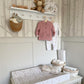 Scallop Anti Roll Wedge Baby Changing Mat - Neutral Beige